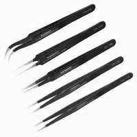 Präzisions Pinzette Set 5pcs Antistatische Edelstahl Elektro 1 st