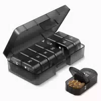 Tablettenbox 7 Tage Pillendose 10 Fächer Medikamentenbox Bpa 1 st