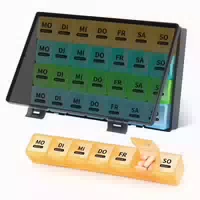 Große Pillendose 7 Tage Wöchentliche Tablettenbox Mattes Fin 1 st