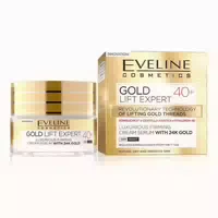Eveline Cosmetics Gold Lift Expert Luxuriöses Straffendes Anti Age, Anti Falten Creme 50 Ml