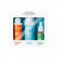 Evoderm Hautpflege Set Gesichtsreinigungsgel, Toner & Niacinamide Retinol Serum