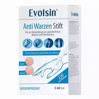Evolsin – Anti Warzen Stift Gegen Dornwarzen & Gewöhnliche An Füßen, Händen, Körper, Armen & Beinen – Warzenstift Präzise, Hygienisch & Sicher