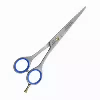 Excellent Haarschere Glatter Schneide Blaue Gummigriffe Adjustierbar