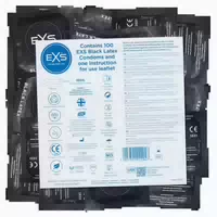 «black Latex» 100 Schwarze Kondome Mit Comfort Form 100 Kondome 100 St