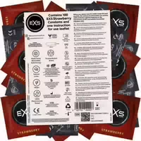 «strawberry Sundae Flavour» Leckere Kondome, Vorratsbeutel 100 Kondome 100 St