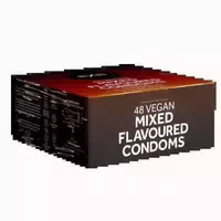 «mixed Flavoured» 48 Vegane Aroma Kondome, 4 Sorten 48 Kondome 48 St