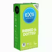 «ribbed & Dotted» Kondome 12er Pack, Gerippt und Genoppt 12 Kondome 12 st
