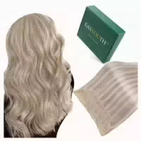 Extension Echthaar Blond Highlight Aschblond 35 cm 2 27 Fp#1 1 st