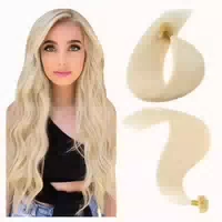 Extension Echthaar Bondings Keratin U Tip 60cm 613 60 cm 25g 1 st