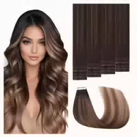 Tape 35cm #2 6 18 Dunkel Braun Bis Chestnut Braun und Dirty 1 st