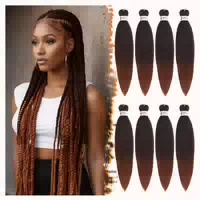 Extensions 8 Packs Braids Twist T1b 350# Schwarz Ombre Kupfe 1 st