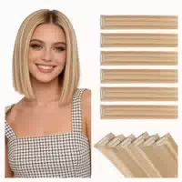 Extensions Clip in 35cm #12p613 Light Golden Brown Gebleicht 1 st