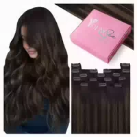 Extensions Clip in Echthaar Remy Balayage 1 Clip 1 #2 2 6 60 1 st