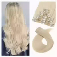 Extensions Clipin Echthaar Remy 8 Tressen Glatt 55cm 55 cm W 1 st