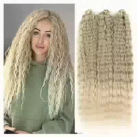 Crochet Braids Tief Twist Butterfly Locs 22 Zoll Schwarz 1b# 1 st