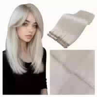Extensions Echthaar Blond 55cm Weft 55cm 80g 1 5 Butterfly W 1 st