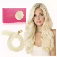 Haar Extensions I Tip Echthaar 40cm 100s 3 I Tip#1 Tief Schw 1 st