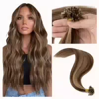 Extensions Echthaar Bondings 45 cm 50g 4p27 Mittelbraun Dunk 1 st