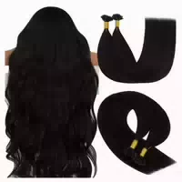 Extensions Echthaar Bondings Remy Keratin U 35 cm U Tip 1 U 1 st