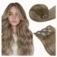Extensions Clip in Remy Echthaar Ombre Balayage 50cm 70g 2 2 1 st
