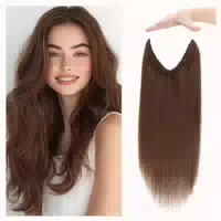 Extensions Echthaar Halo Invisible Wire 35cm 60g 04 Schokola 1 st