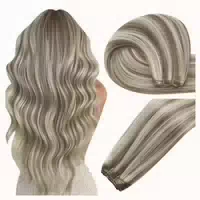 Extensions Echthaar Remy Tressen Einnähen Blond 30 cm 1 16 H 1 st