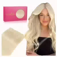 Tressen Extensions Echthaar 35cm 80g 4 Weft#2a Helles Dunkel 1 st