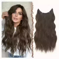 Extensions Gewellt Synthetik Unsichtbar 8 10# Kastanie Braun 1 st