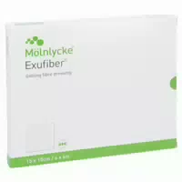 Exufiber 15x15 Cm Gel Faserverband 10 St