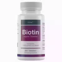 Exvital Biotin Tabletten für Haare, Haut und Fingernägel Hochdosiert