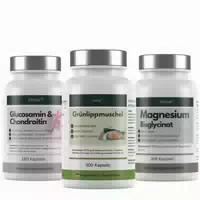 Exvital Gelenkplus Set Glucosamin, Grünlippmuschel & Magnesium Kapseln