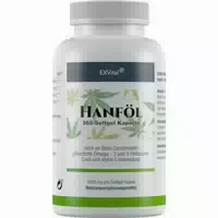 Exvital Hanföl Kapseln Hochdosiert Mit 1000mg Hanfsamenöl, Omega 3 Und Omega 6
