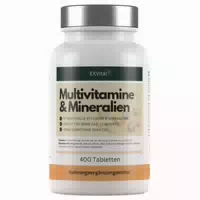 Exvital Multivitamin & Mineralien Tabletten, 27 Wirkstoffe, 13 Monate Vorrat