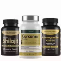 Exvital Natural Power Set Curcuma Komplex, Shilajit & Ashwagandha Kapseln