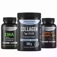 Exvital Performance Stack Collagen Pulver, Zma & Maca Komplex Kapseln
