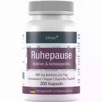 Exvital Ruhepause Kapseln, Mit Baldrian & Ashwagandha 144 G