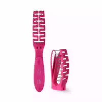 F3 Systems Compact Folding Hair Brush With Mirror 1ea