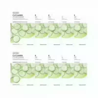The Face Shop Real Nature Face Mask Mung Bean 1pc 10ea Set