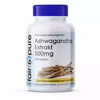 Fair & Pure | Ashwagandha Extrakt 500mg – Ayurvedischer Pflanzenextrakt