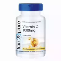 Fair Pure | Gepuffertes Vitamin C 1000mg Hagebutte Schluckfreundlich