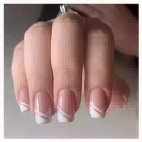 Falsche Fingernägel Kurz Ballerina Acryl Rosa 24 Stil 2 1 st