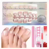 Falsche Fußnägel Französisch Fullcover Tips 12größen Frauen 1 st