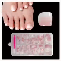 Falsche Fußnägel Press On Kurz Acryl 120 Stück Rosa Toenail 1 st