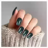 Falsche Nägel 24 Pcs Klebenägel Nagelkunst Zubehör Grün 1 st