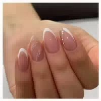 Falsche Nägel 24 Stück French With Glitter Line 1 ml 1er Pa 1 st