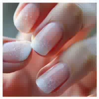 Falsche Nägel 24 Stück French Rosa French Glitter 1 ml 1er 1 st