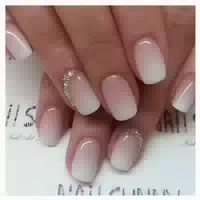 Falsche Nägel 24pcs Kurz Fullcover Nagelkleber Gradient With 1 st