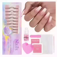Falsche Nägel French Tip Presson 0 01 g 150er Pack Weiß Ba 1 st