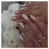 Falsche Nägel Pressonnails French Almond Klebernägel 24 Stil 1 st