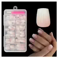 Falsche Nägel Tips Set Französisch 120 Stück Weiß Gradient W 1 st